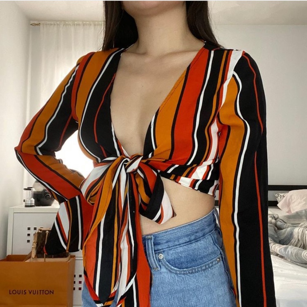 Chiffon tie blouse